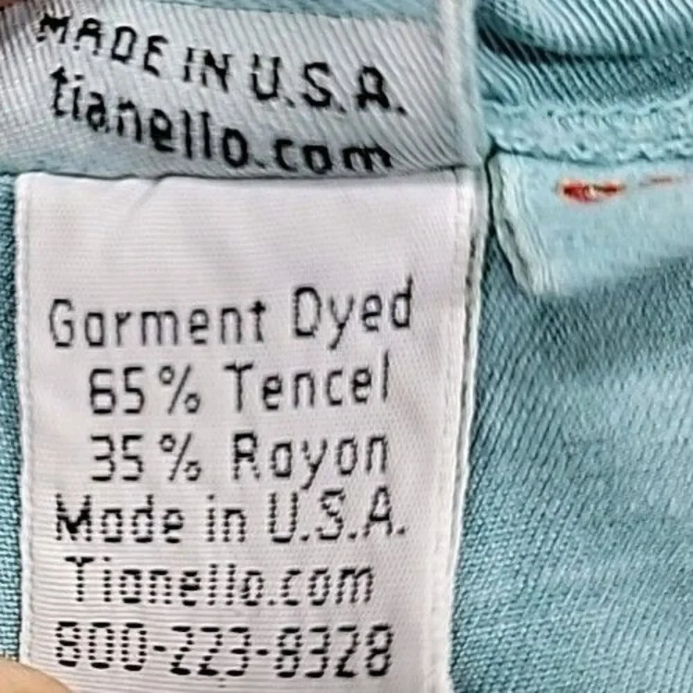 Tianello Joggers Womens XS Green Tencel Rayon Lightweight Baggy Spring Casual - Picture 12 of 15